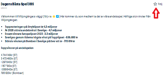 Följ ombudet hos Svenska Spel