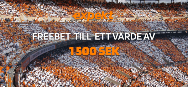 1500 SEK Freebet – Hos Expekt